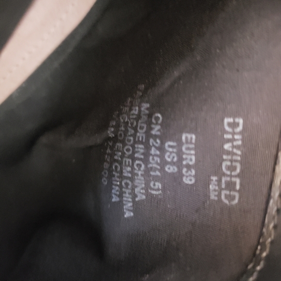 H & M Peep-toe Chunky Heel Platform Bootie Shoe - Picture 7 of 11